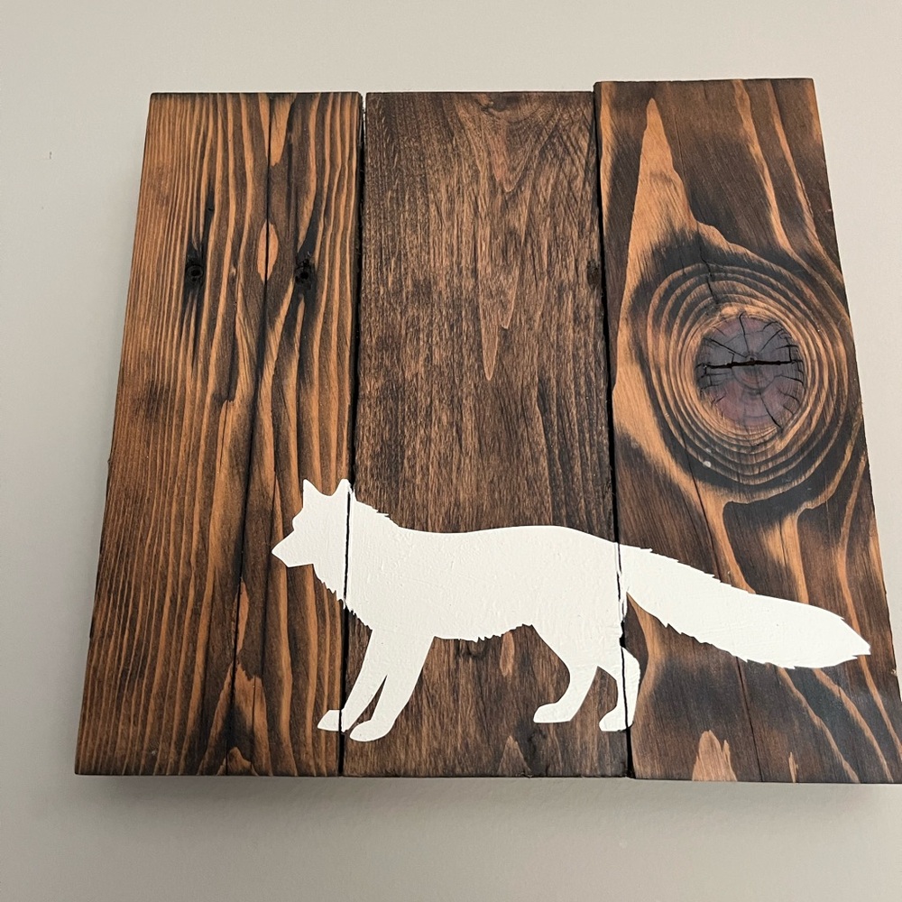 Rustic Brown and White Animal Wall Decor Set - Picture 2 of 2